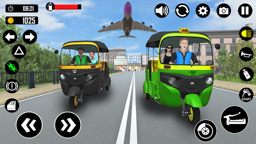 Tuk Tuk Rickshaw Games Taxi 3D screenshot 1