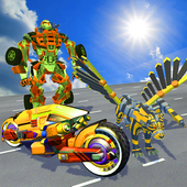 Flying Tiger Robot Bike Transform: Robot Shooting icon