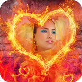 Fire Photo Frame Fire Photo icon