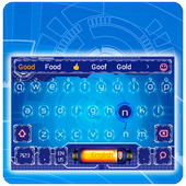 blue digital future keyboard power time machine أيقونة
