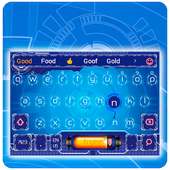 blue digital future keyboard power time machine on 9Apps