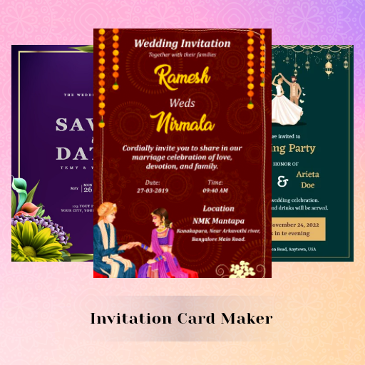 Digital Invitation Card Maker icon