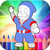 Coloring hattoriI  ninja go icon