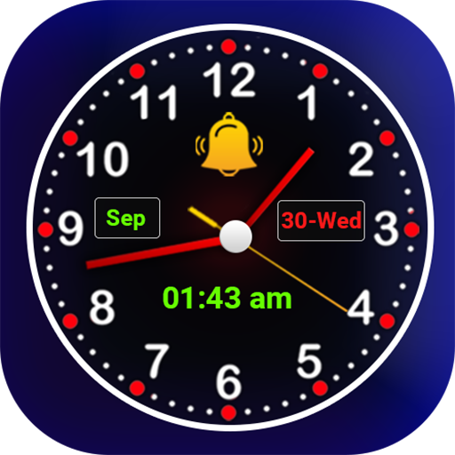 World clock smart night clock icon