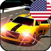 USA Taxi Driver City Game أيقونة