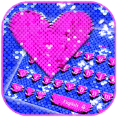 Briller Paillettes Clavier Thème icon