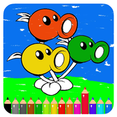 Paint Zombie Plant - Coloring Games icon
