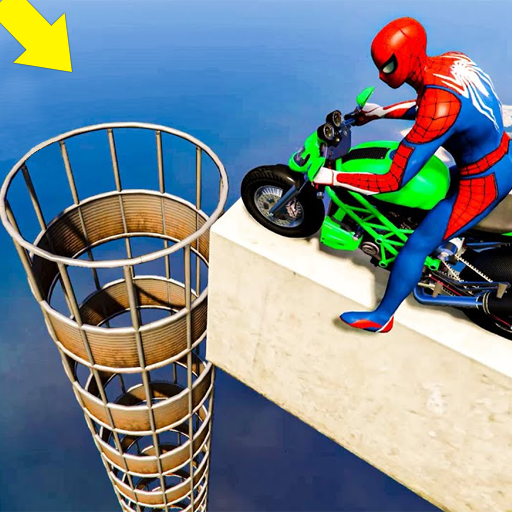Superhero Tricky Bike Stunt icon