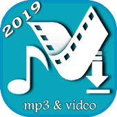 MP3 Music &amp; Video Player Downloader Free 2019 أيقونة