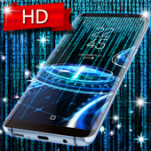 Blue tech live wallpaper icon