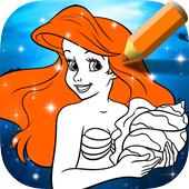Mermaid Princess Coloring icon