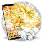 gilded bow shiny diamond icon