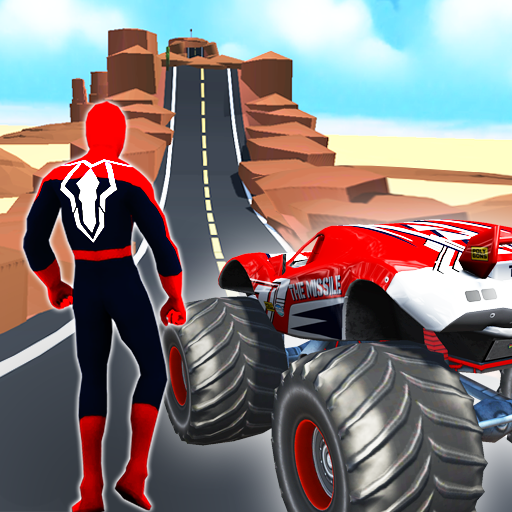 Superhero Mega Ramp Car Stunt - Monster Truck Race icon