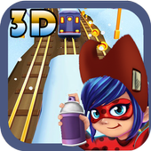 ladybug subway rush adventure icon