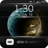 slide to unlock pattern lock icon