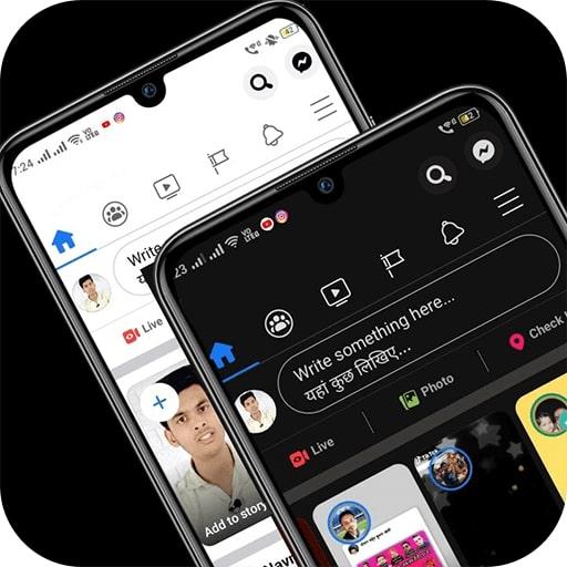 ikon Dark Theme Mode for Facebook