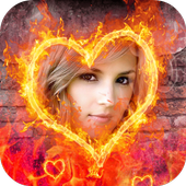 Fire Photo Frame Effect Editor icon