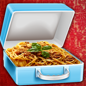 cheese pasta school lunchbox - cooking game icon