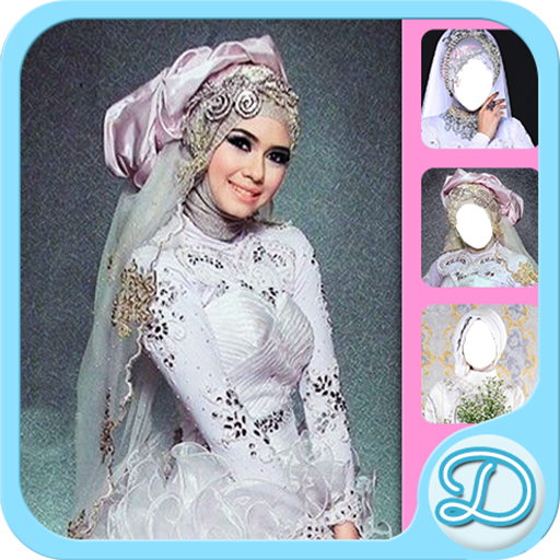 White Wedding Dress Hijab icon