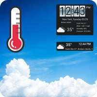 Pronóstico del tiempo con widget de reloj gratis