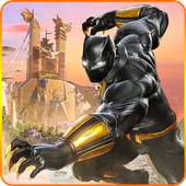 Panther Superhero City Battle Street Fighting