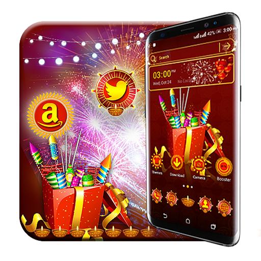 Diwali Crackers Launcher Theme icon