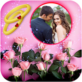 Engagement photo frame icon