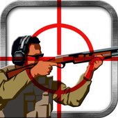 Clay pigeon shooting icon