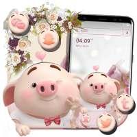 Cute Piggy Launcher Theme on 9Apps