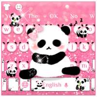 Cute Panda Pink Keyboard on 9Apps