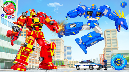 Limo Car Dino Robot Car Game screenshot 2