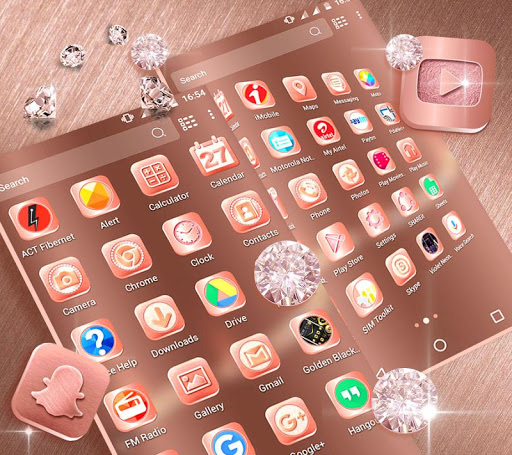 Rose Gold Launcher Theme screenshot 4