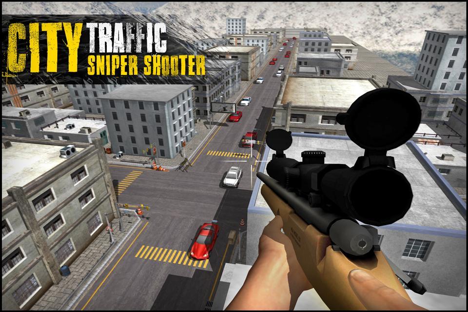 City Traffic Sniper Shooter 3D screenshot 1