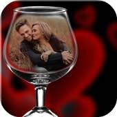 Wine Glasses Photo Frames on 9Apps