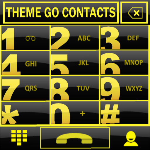 THEME GO CONTACTS BIG YELLOW icon