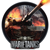 War of tanks theme: Iron battle icon