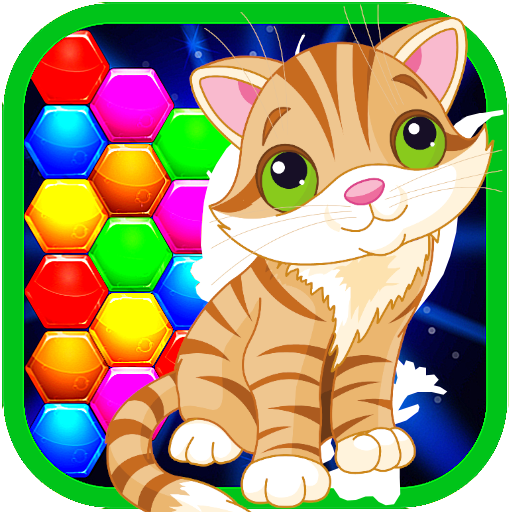 Cat Hexa Puzzle Free Online Block Jewel Game icon