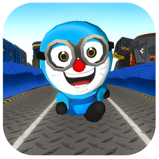 3D Blue Banana Cat Run icon