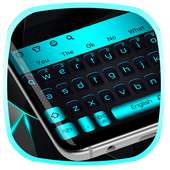 Black Cyan Keyboard