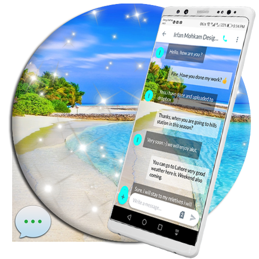 Beach SMS Theme icon