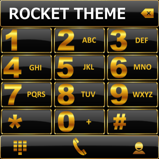 Theme Black Gold RocketDial icon
