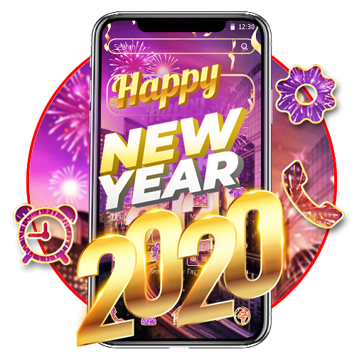 Neon City New Year 2020 Theme icon