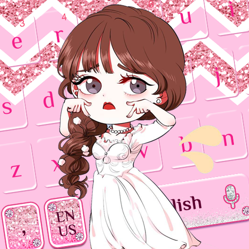 ikon Pink Girl keyboard