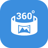 360 video player view Panorama 360degree icon