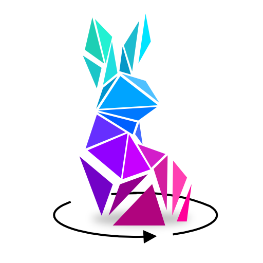 3D low poly puzzle game, rotate puzzles icon