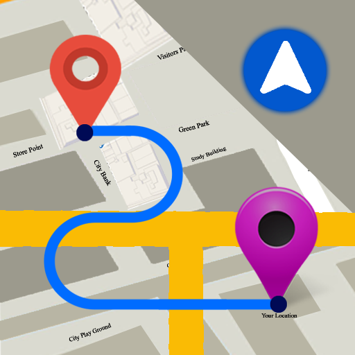 GPS Route Finder - Navigation &amp; Live Traffic icon