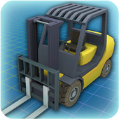 Forklift MINI 3D icon