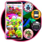 Glassy Colorful Bubble Theme