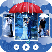 Rain Photo Video Maker With Music icon