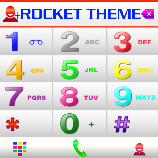 Theme RocketDial White Colors आइकन